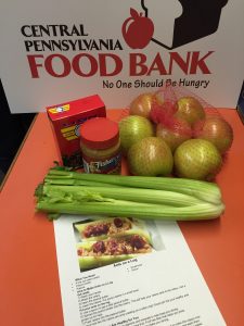 A Fresh take on Power Pack. TBHRA offers fresh apples and celery to Power Pack participants, and includes a healthy recipe for Ants on a Log to go with the raisins and peanut butter also included in the food delivery. 